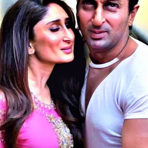 Image similar to kareena kapoor kissing kareena kapoor, relistic