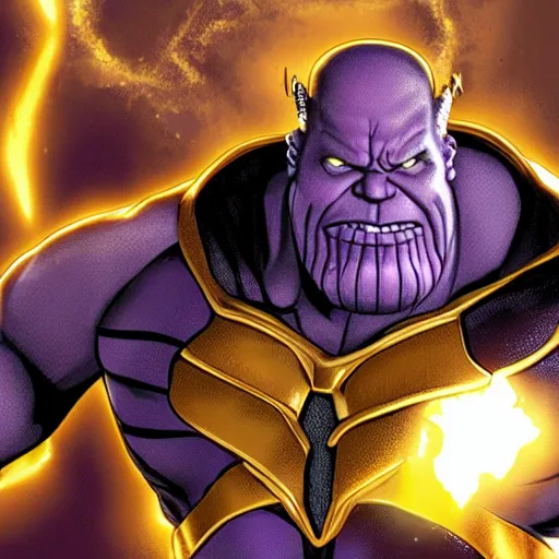 Image similar to thanos pooping on the toilet photo realistic