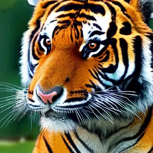 Image similar to a tiger wearing a vr headset