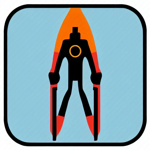 Image similar to jetpack icon, sci - fi, flat icon