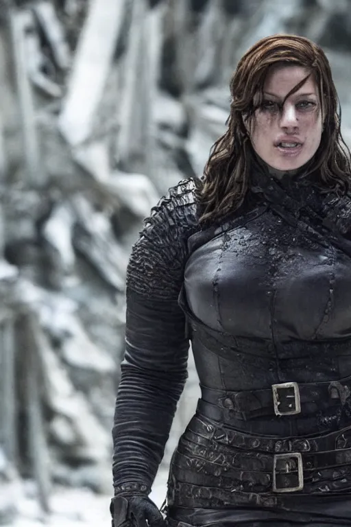 Image similar to a still of ashley graham from resident evil 4 in game of thrones