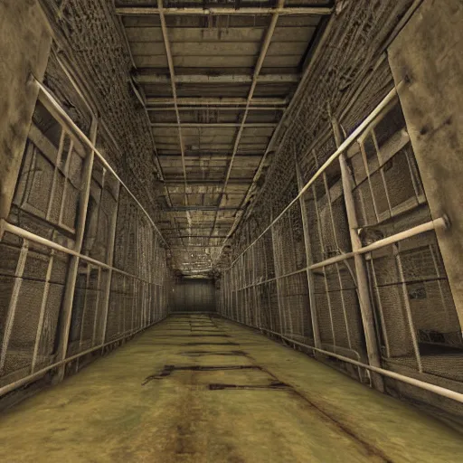Image similar to futurstic prison dungeon, 4K,