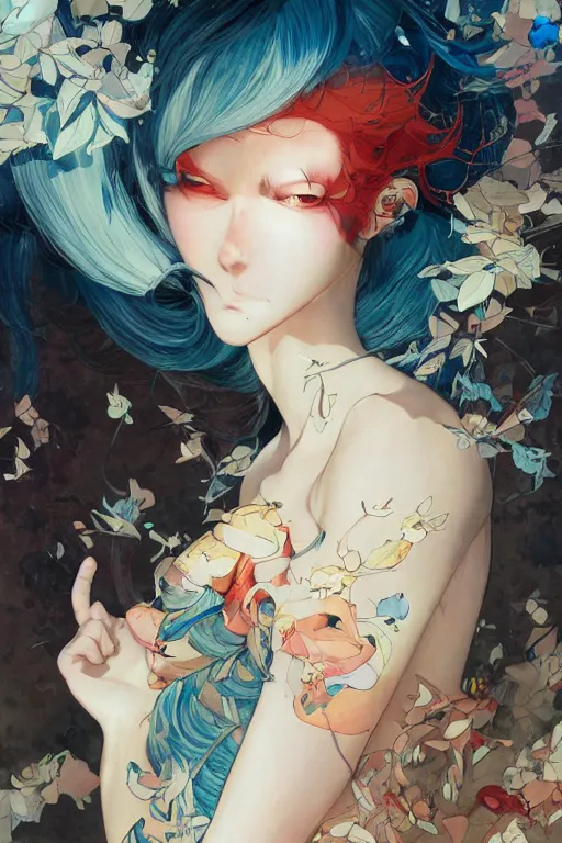 Prompt: beautiful girl, soft light painted by james jean and katsuhiro otomo and erik jones, inspired by evangeleon anime, smooth face feature, intricate oil painting, high detail illustration, sharp high detail, manga and anime 1 9 9 9