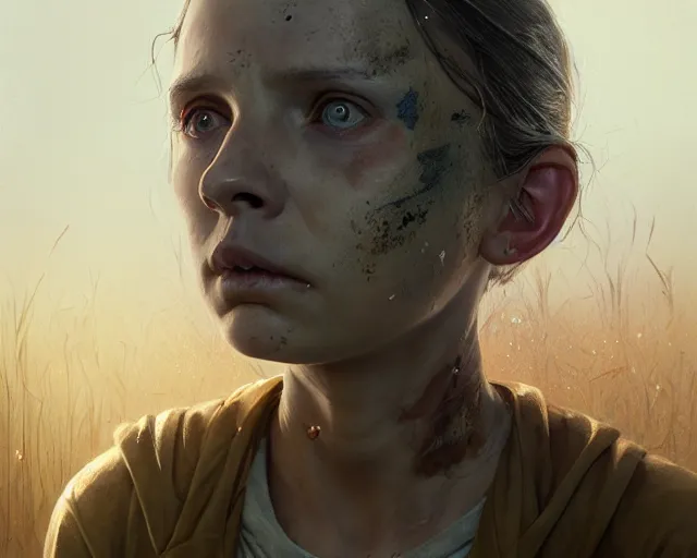 Image similar to highly detailed portrait of a millie billy brown, in the walking dead, stephen bliss, unreal engine, fantasy art by greg rutkowski, loish, rhads, ferdinand knab, makoto shinkai and lois van baarle, ilya kuvshinov, rossdraws, tom bagshaw, global illumination, radiant light, detailed and intricate environment