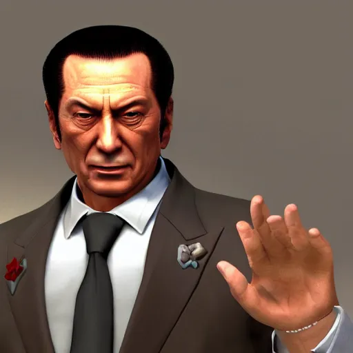 Prompt: Silvio Berlusconi in Yakuza videogame, 8k trending on artstation