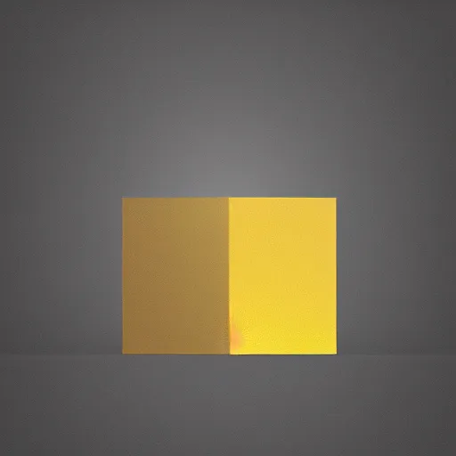 Prompt: A digital painting of a grey cube on a matte background, indirect lighting, golden hour, trending on artstation