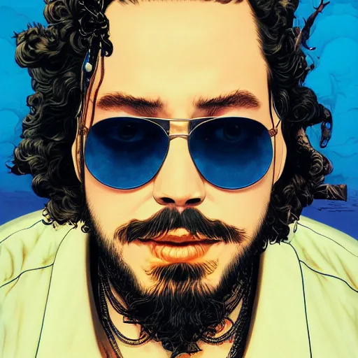 Post malone yellow clearance sunglasses