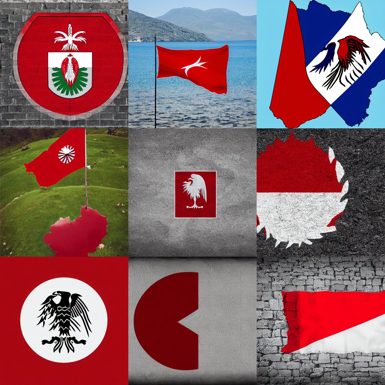 Prompt: albanian flag