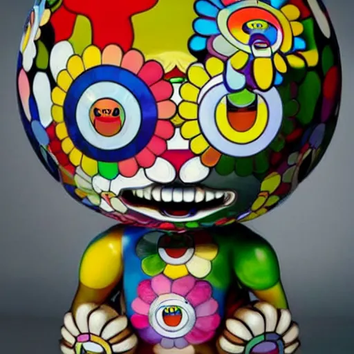 Prompt: evolution, hyperrealistic, hyperdetailed, takashi murakami sculpture