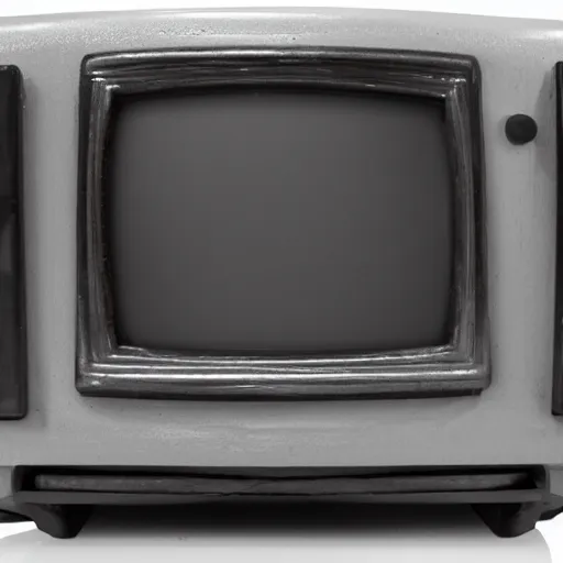 Image similar to ortographic view of a old CRT TV