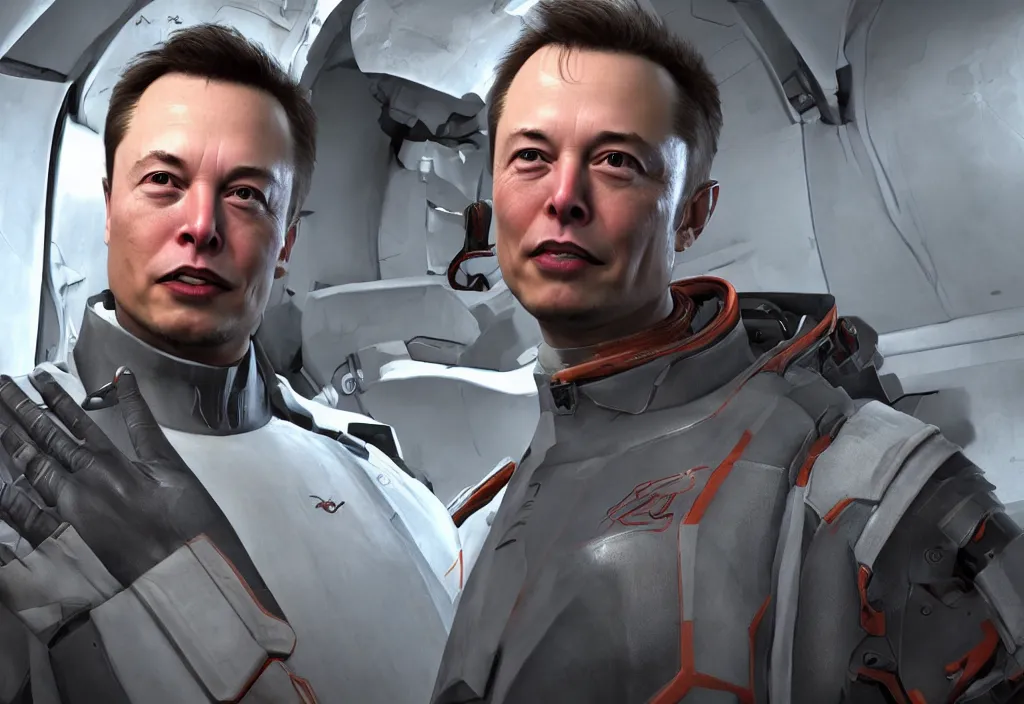 Image similar to elon musk in half life, elon musk in the video game half life, gameplay screenshot, close up, 3 d rendering. unreal engine. amazing likeness. very detailed.