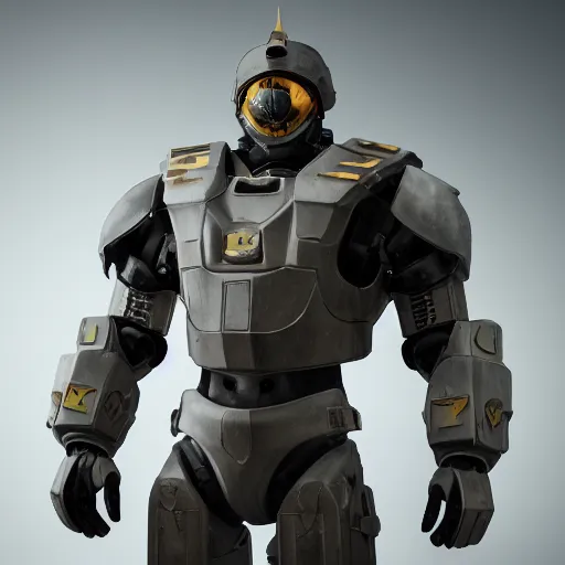 Image similar to a soldier wearing a full set of zeus advanced power armor, electricity, lightning, 3 d render, octane, ray tracing, ultra detailed, photorealistic, high resolution, 8 k