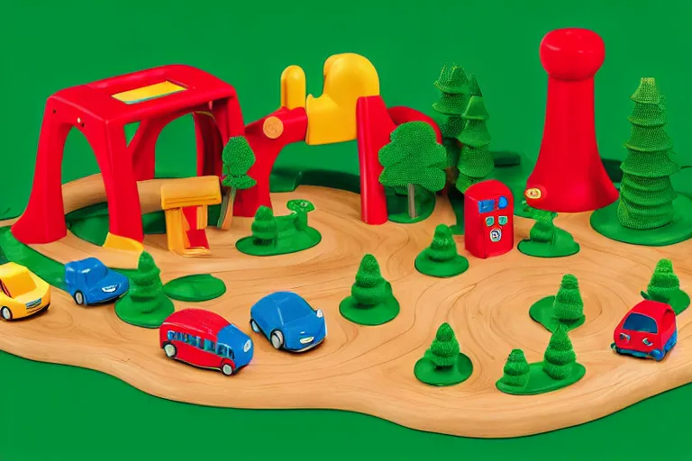 Image similar to fisher price redwood forest, california scene from tv show hyper detailed 5 5 mm 8 5 mm