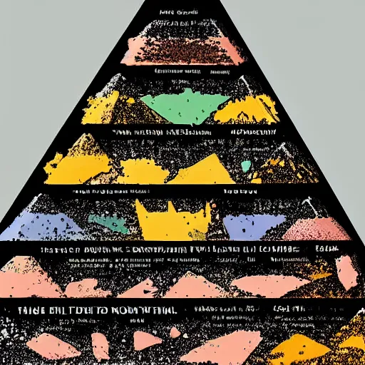 Prompt: a pyramid of vomit