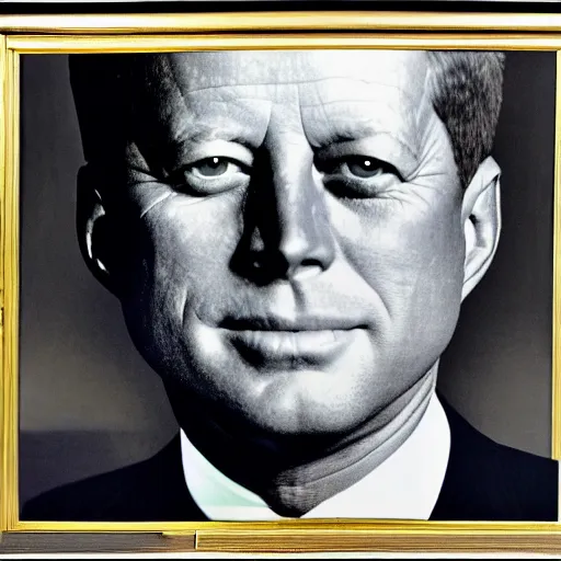 Prompt: john f. kennedy portrait