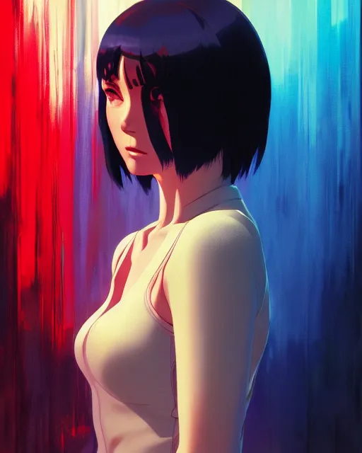 Image similar to dead inside!!!, fine - face, audrey plaza, realistic shaded perfect face, fine details. anime. realistic shaded lighting poster by ilya kuvshinov katsuhiro otomo ghost - in - the - shell, magali villeneuve, artgerm, jeremy lipkin and michael garmash and rob rey