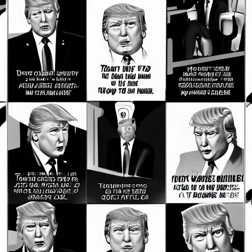 Image similar to donald trump in 5 0 shades of grey