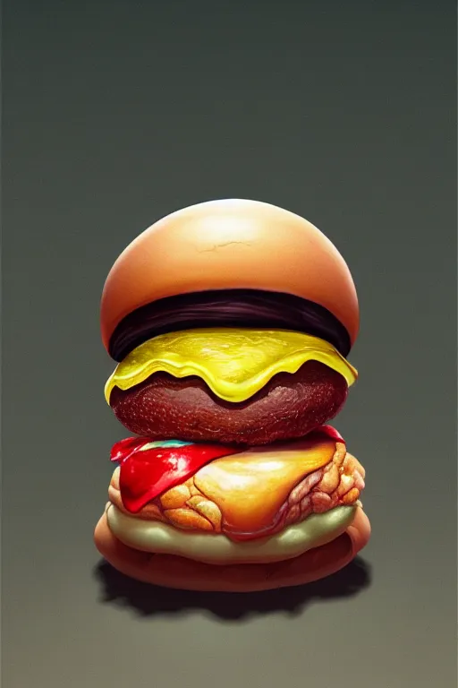 Image similar to a faberge hamburger, anatomy, bathed in light, highly detailed, photorealistic, artstation, smooth, sharp focus, illustration, unreal engine 5, 8 k, art by artgerm and greg rutkowski and edgar maxence