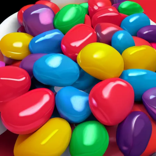 Image similar to smiling marshmallow jelly beans cartoon