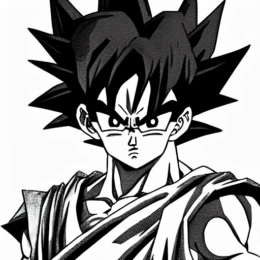 Anime Drawing of Goku from Dragon Ball Editorial Stock Photo - Image of  drawing, anime: 167344713