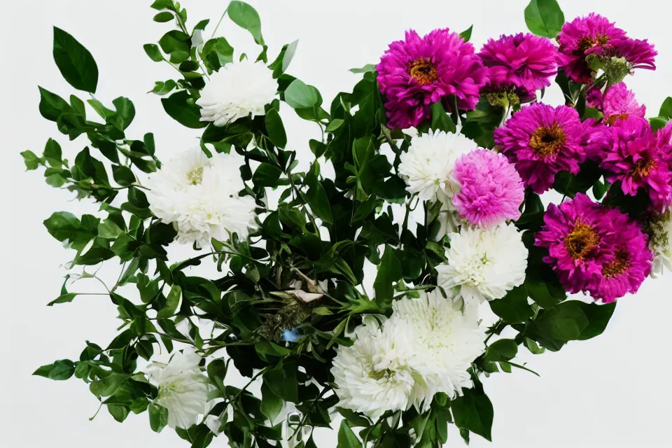 Image similar to a bouquet of flowers on a white background