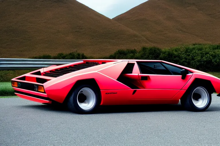 Prompt: lamborghini countach