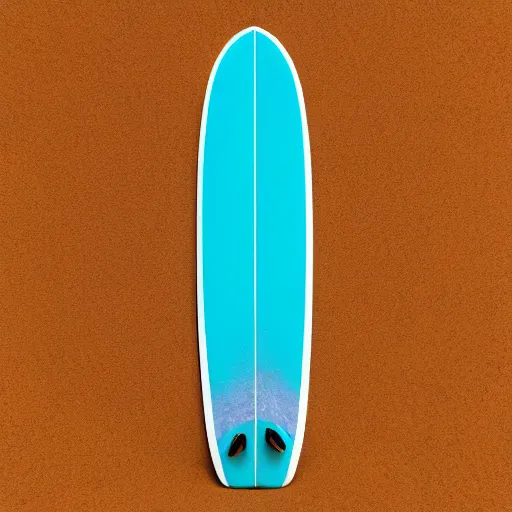 Image similar to Toes of a surfer hanging ten on the edge of a colorful striped surfboard with turquoise waves , cinematic, hyper realism, high detail, octane render, 8k“