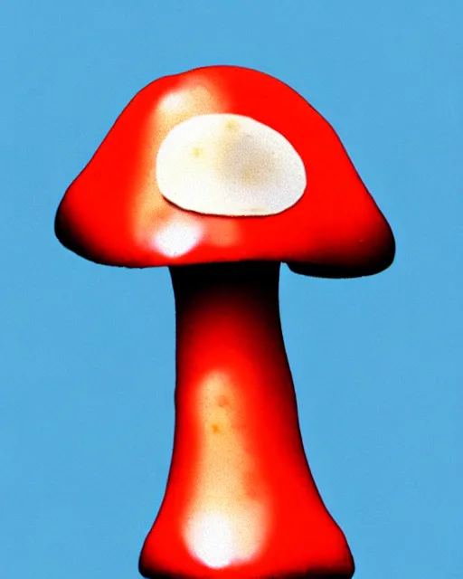 Image similar to a mushroom with arms and legs