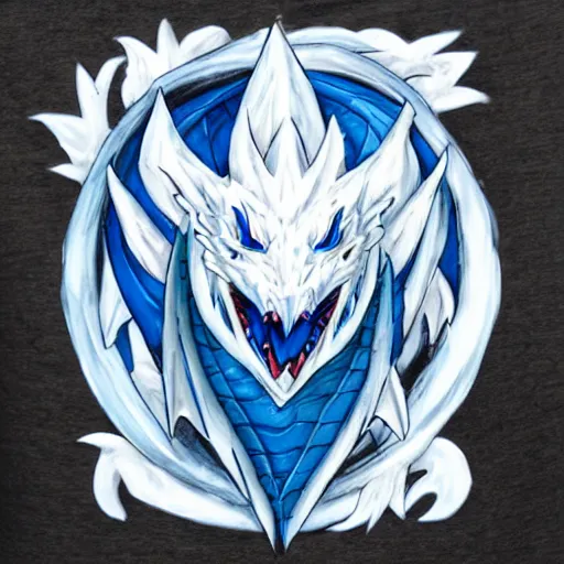 Image similar to blue eyes white dragon