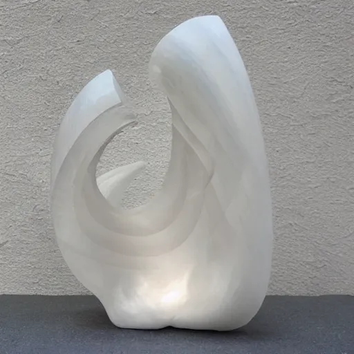 Prompt: !dream abstract carved quartz sculpture, wiggly non rational shapes, fluid and dynamic, sharp and smooth, product photo