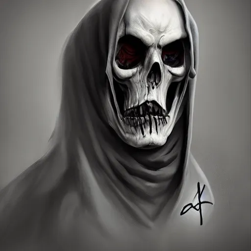 Image similar to grim reaper but master aplinter, photorealistic, artstation