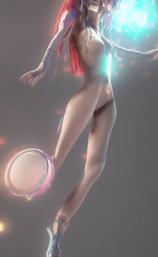 Prompt: anime model girl, octane render, 8k