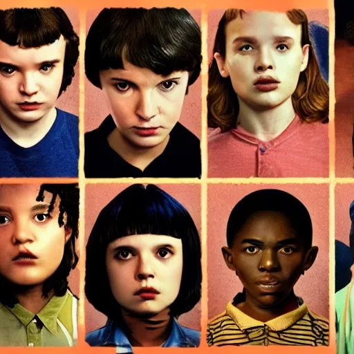 Image similar to Stranger Things 4 with oriental cast