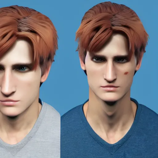 Prompt: 3D render of xqcow, chad, 3D character model, photorealistic, 8k