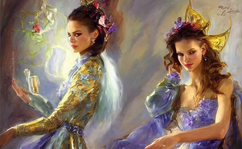 Image similar to Alchemy mantis. By Konstantin Razumov, highly detailded