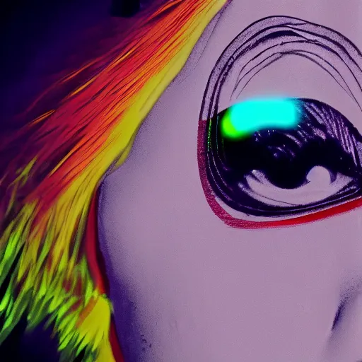 Image similar to ziggy stardust from Mars anamorphic illusion 4k