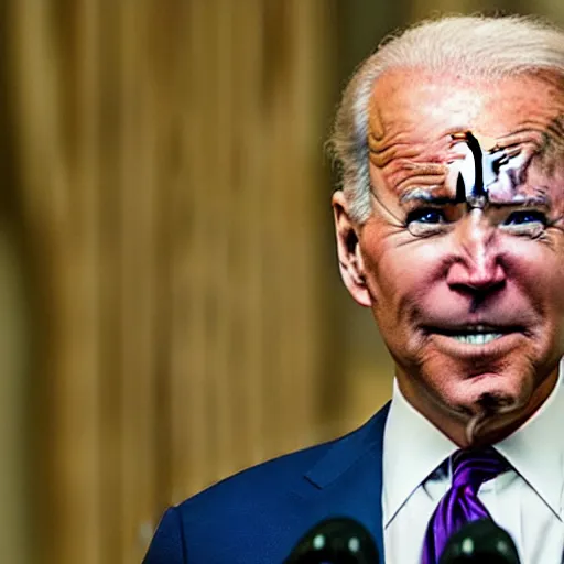 Image similar to joe biden on meth as seen in award winning animated pixar movie 4k octane render