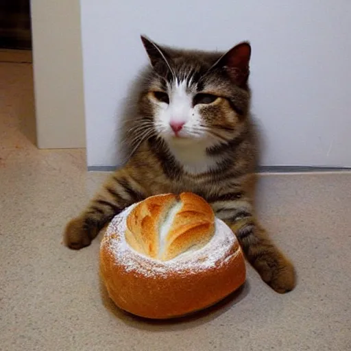 Image similar to bread cat