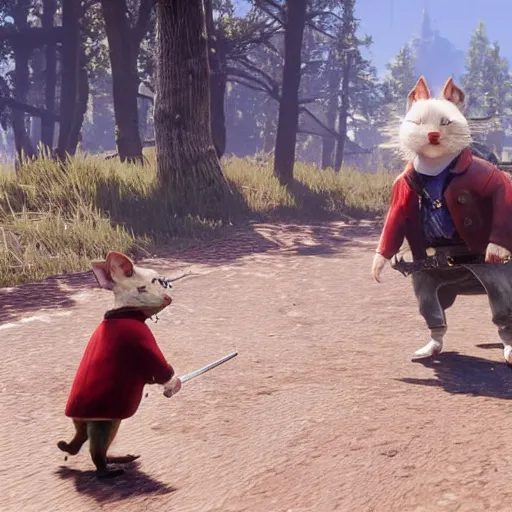 Image similar to stuart little in red dead redemption 2