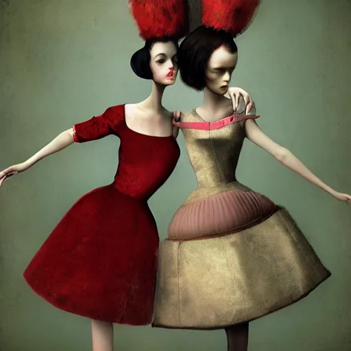 Prompt: girls by ray caesar