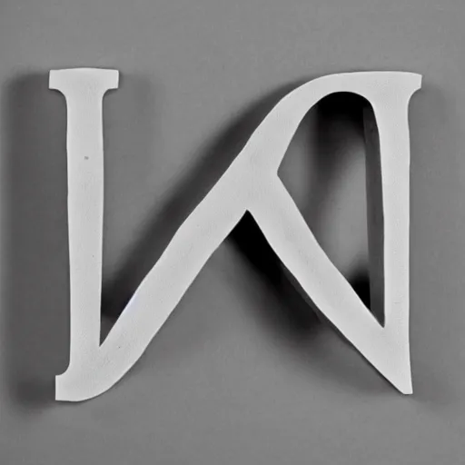 Prompt: letter m carving