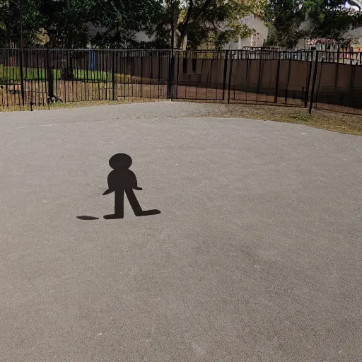 Image similar to scary shadow figure by the playground