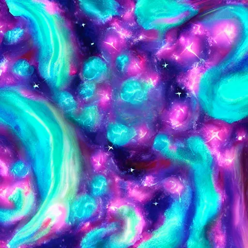 Image similar to a cosmic ice - cream, digital art