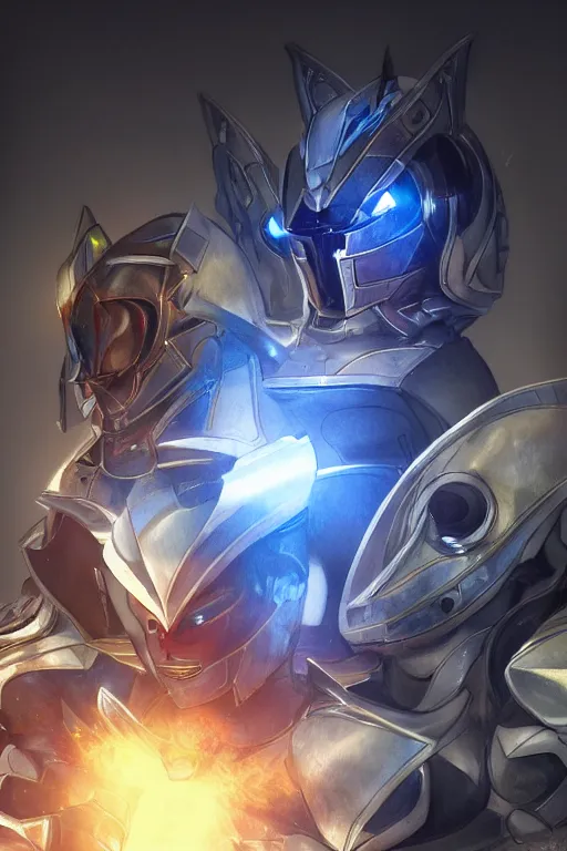 Image similar to helmet armor guardian destiny in witch queen illumination ray tracing hdr fanart arstation by sung choi robot ninja mask and eric pfeiffer and gabriel garza and casper konefal