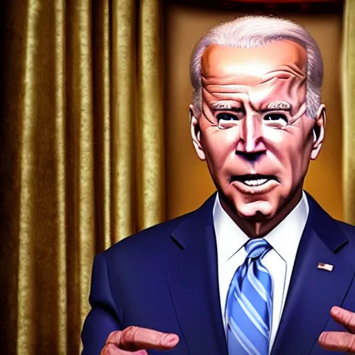 Prompt: joe biden in real life, award winning nature photography, soft cinematic lighting, 4 k