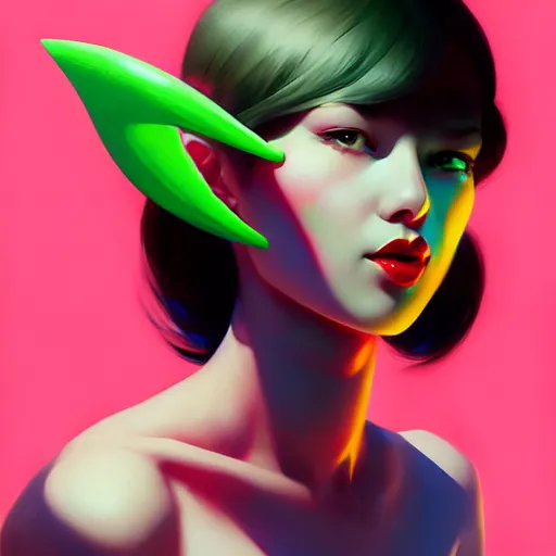 Prompt: girl drinks monster energy, organic painting, matte painting, bold shapes, hard edges, street art, trending on artstation, by huang guangjian and gil elvgren and sachin teng