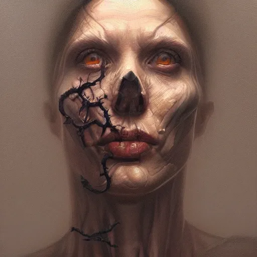 Image similar to portrait of photorealistic death, centered, digital painting, artstation, concept art, by donato giancola, Sean Yoro, Greg Rutkowski, trending on Artstation, Joseph Christian Leyendecker, WLOP, Boris Vallejo, dark, moody, foggy