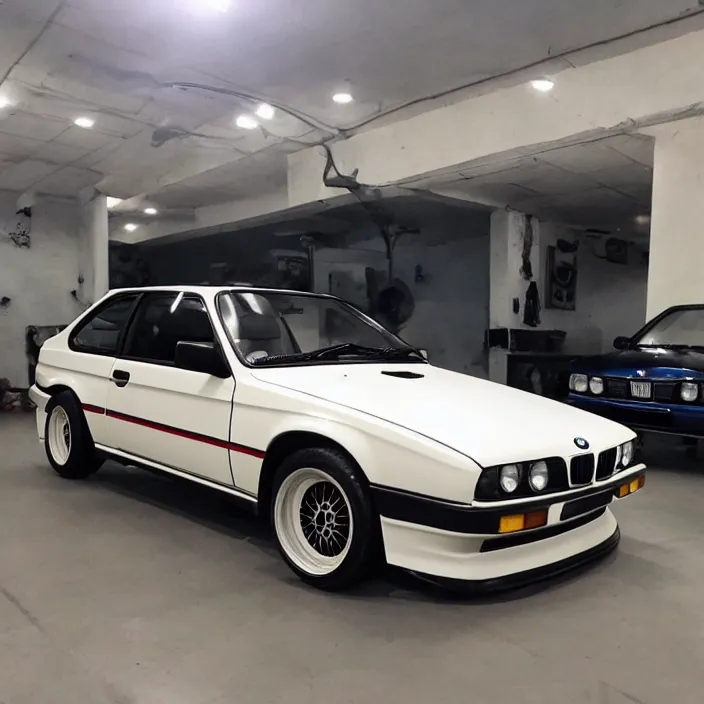 Image similar to one!! ae 8 6!!, bmw e 3 0, kyza saleem, realistic, 4 k, sharp, detailed