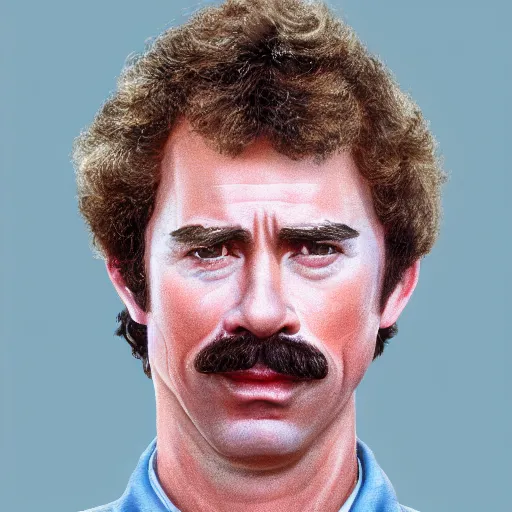 Prompt: film still photo portrait of the lovechild of napoleon dynamite and tom selleck, realistic, hyperrealistic, 8 k resolution, hd quality, very detailed, highly detailed, intricate details, real life, real world, trending on artstation, digital art, really realistic, very realistic, headshot, head in frame, photograph, portrait