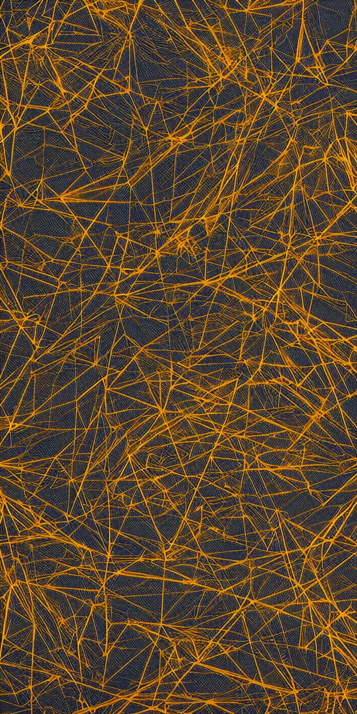 Prompt: Meridian by Matt Deslauriers, gold and blue and orange tones, black paper, elegant, intricate details, trending on art station, #generativeart